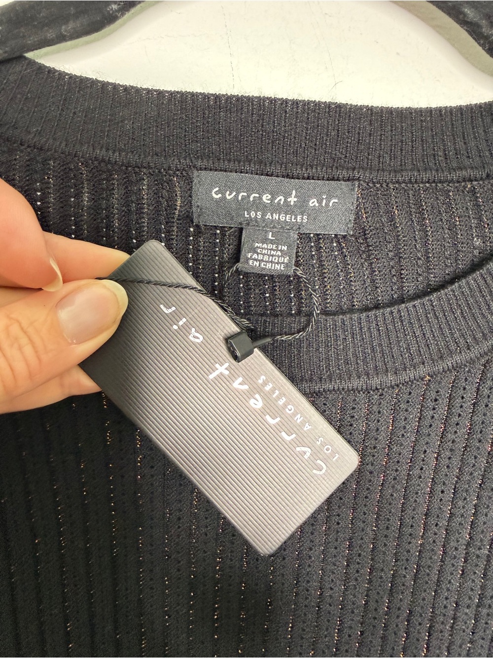 Current Air Ruffle Hem Sweater L - Picture 3 of 6